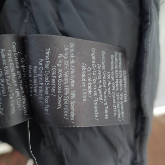 Mackage CALLA Agile-360 Stretch Black Silver Fox Size Large A6-1 - Picture 7 of 8